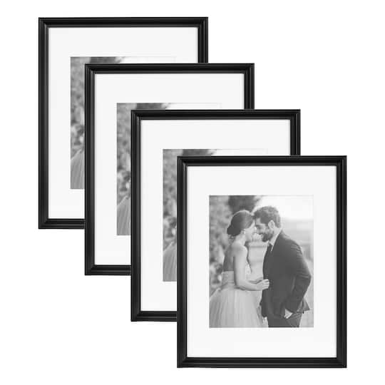Kate and Laurel 11" x 14" Adlynn Photo Frame 8" x 10" with Mat